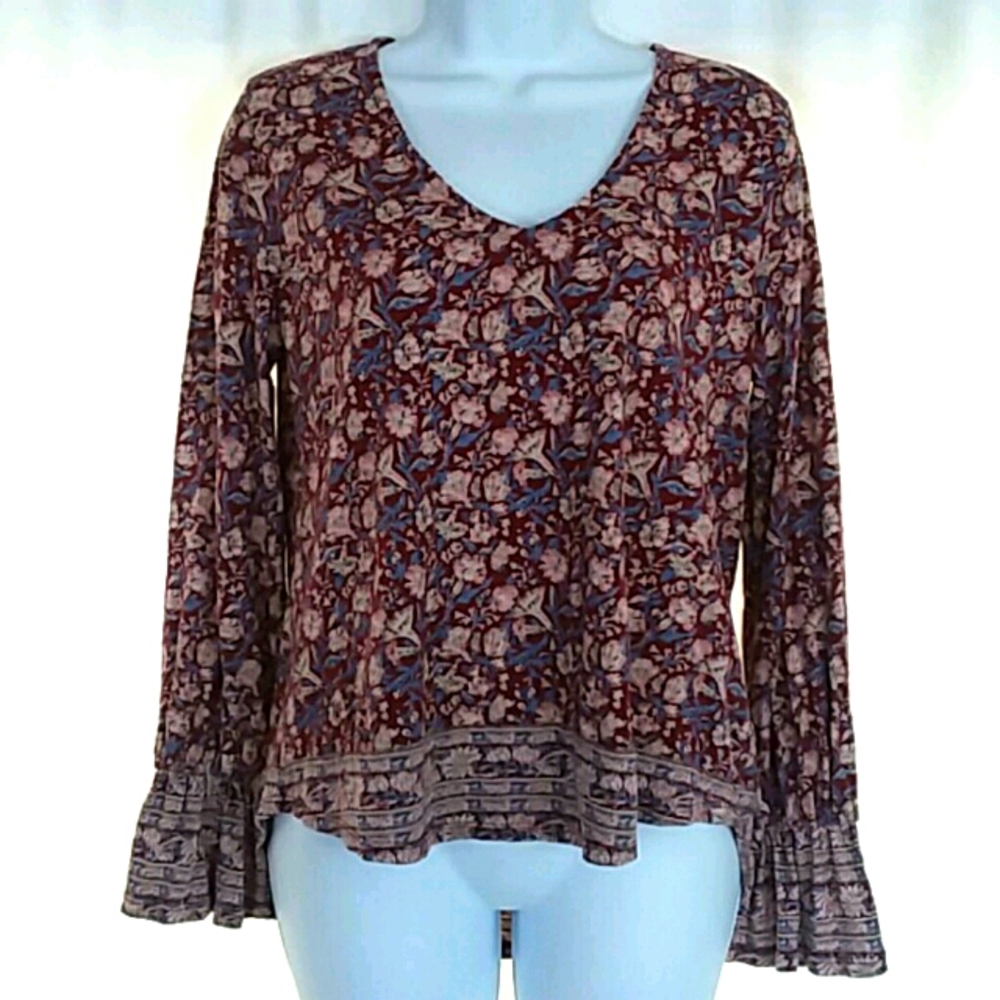 3/$20 Lucky Brand S/P Floral Top